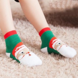 SOFT CHRISTMAS GIFT CHILD UNISEX CARTOON PRINT TERRY THICKENING TOWEL SOCKS (OLD MAN)