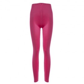 BRIEF MID WAIST FAUX LEATHER PANTS FOR WOMEN (SHIMMER ROSE RED)