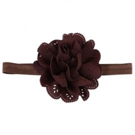 SWEET BABY CHILD FLOWER SHAPE HOLLOW DESIGN ELASTIC HEADBAND (DEEP BROWN)