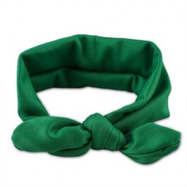 CUTE GIRL CHILD BOWKNOT ANIMAL RABBIT EAR SHAPE ELASTIC HEADWEAR HEADBAND (GREEN)