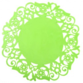 MULTIPURPOSE SILICONE HOLLOW NON-SLIP HEAT RESISTANT PAD MAT (GREEN)