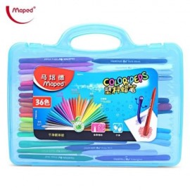 MAPED 36 COLORS BAR PLASTIC CRAYON FOR DAILY USING WITH BOX (COLORMIX)