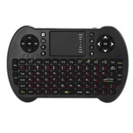 VIBOTON - S501 MINI 2.4GHZ WIRELESS QWERTY KEYBOARD AIR MOUSE COMBO (BLACK)