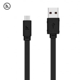 HOCO X5 5V 2.4A ANTI-TWIST TYPE-C NOODLE TRANSFER DATA SYNCHRONIZATION CHARGING CORD 1M (B
