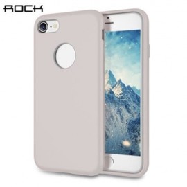 ROCK ULTRA SLIM SOFT TOUCH FLEXIBLE SILICONE SOLID COLOR PROTECTIVE BACK COVER FOR IPHONE 