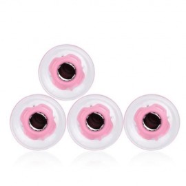 4PCS 60 X 45MM PU LED TRANSPARENT SKATEBOARDING WHEELS (PINK)