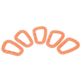 5PCS PLASTIC CARABINER D-RING SNAP LOCK KEY CHAIN CLIP HOOK FOR OUTDOOR CAMPING TRAVEL HIK