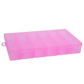 DETACHABLE 36 COMPARTMENTS MULTIFUNCTIONAL PLASTIC STORAGE CONTAINER (PINK)