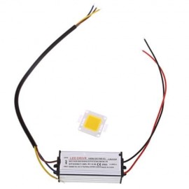 AC 85 - 265V 50W 8000LM LED SMD CHIP BULB BEAD WITH WATERPROOF DRIVER (WARM WHITE LIGHT)