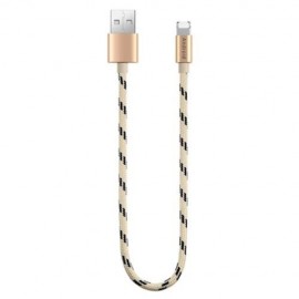 POFAN P03 2 IN 1 TRANSFER DATA SYNCHRONIZATION CHARGING CORD FOR IPHONE / ANDROID 0.28M (G