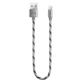 POFAN P03 2 IN 1 TRANSFER DATA SYNCHRONIZATION CHARGING CORD FOR IPHONE / ANDROID 0.28M (G