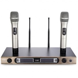 WEISRE U - 3316 PROFESSIONAL 720 - 770MHZ UHF WIRELESS HANDHELD DUAL CHANNEL TRANSMITTER M