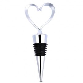 ZINC ALLOY RED WINE CHAMPAGNE BOTTLE STOPPER SEALER HOME BAR COLLECTION (SILVER)