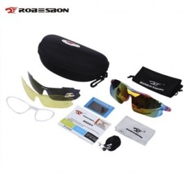 ROBESBON OUTDOOR SPORT MOUNTAIN BIKE WINDPROOF CYCLING GLASSES EYEWEAR GOGGLES (COLORFUL)