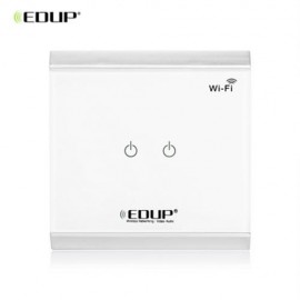 EDUP EP - 3713 WIRELESS WIFI REMOTE ENABLED LIGHT CONTROL POWER SWITCH 2 GANGS SWITCHER WI