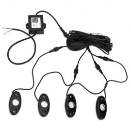 4PCS UNIVERSAL RGB ROCK LIGHT MOTORCYCLE AUTOMOBILE BODY COLORFUL LIGHTING ATMOSPHERE LAMP