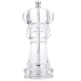 TRANSPARENT ACRYLIC PEPPER SPICE MILL SEASONING MANUAL GRINDER COOKING TOOL KITCHEN ACCESS