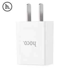 HOCO C10 UNIVERSAL SINGLE USB PORT HOME WALL POWER SUPPLY ADAPTER CHARGER (WHITE)