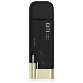 DM APD001 128GB USB 3.0 STYLISH 8 PIN OTG U DISK EXPANSION DATA TRANSMISSION FOR IPHONE / 