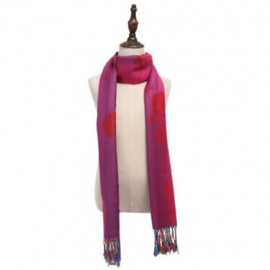 CASUAL NATION WIND COLORFUL BUTTERFLY DUAL USE LADIES TASSEL SCARF (RED)