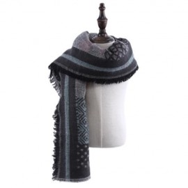 STYLISH PATTERN PRINT LADIES WARM SHAWL (GRAY)