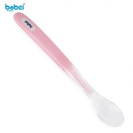 BOBEIELEPHANT SILICONE SOFT FEEDING SPOON FOR INFANT (PINK)