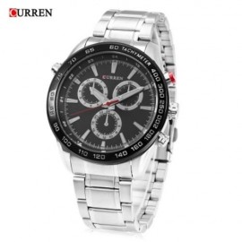 CURREN 8189 MALE QUARTZ WATCH DECORATIVE SUB-DIAL LUMINOUS STAINLESS STEEL BAND MEN WRISTW