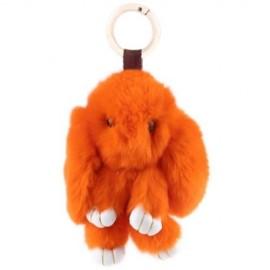 STYLISH LONG EAR DESIGN KEY RING RABBIT CAR PENDANT ACCESSORY (DARKSALMON)