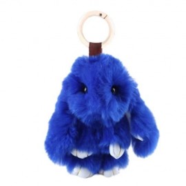 STYLISH LONG EAR DESIGN KEY RING RABBIT CAR PENDANT ACCESSORY (BLUE)