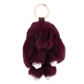 STYLISH LONG EAR DESIGN KEY RING RABBIT CAR PENDANT ACCESSORY (BROWN)