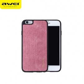 AWEI FB - 6S JEANS SOFT TPU PROTECTIVE BACK COVER FOR IPHONE 6 / 6S 4.7 INCH (SANGRIA)