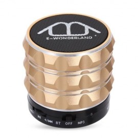 E-WONDERLAND WIRELESS BLUETOOTH BASS FM SPEAKER WITH MICROPHONE SUPPORT AUX TF CARD INPUT 