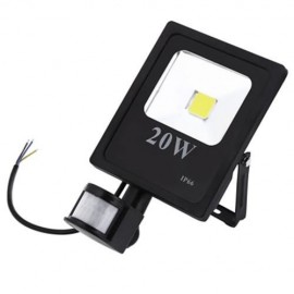 AC 85 - 265V 20W 1800 - 2000LM HUMAN BODY INFRARED SENSOR LED FLOOD LIGHT (COOL WHITE LIGH