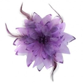 STYLISH LILY OVERSIZE FLORAL DESIGN GIRLS HAIR PIN (PURPLE)