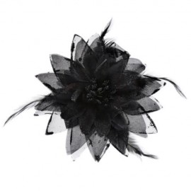STYLISH LILY OVERSIZE FLORAL DESIGN GIRLS HAIR PIN (BLACK)