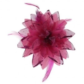 STYLISH LILY OVERSIZE FLORAL DESIGN GIRLS HAIR PIN (PLUM)