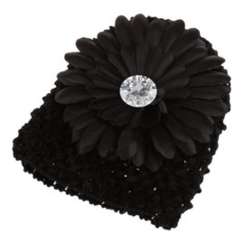 SWEET MARGUERITE DESIGN SOLID COLOR BABIES SUN PROTECTION HAT (BLACK)