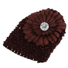 SWEET MARGUERITE DESIGN SOLID COLOR BABIES SUN PROTECTION HAT (COFFEE)