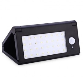 OUTDOOR 32 LEDS SOLAR POWERED MOTION SENSOR LIGHT WATERPROOF FOLDING WALL LAMP (BLACK)