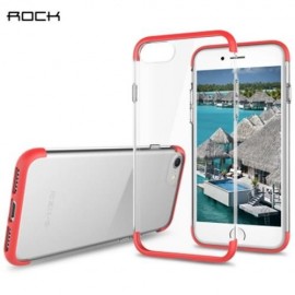 ROCK CHEER SERIES CASE TRANSPARENT TPU PROTECTIVE BACK COVER FOR IPHONE 7 (RED)