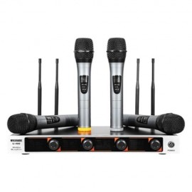 WEISRE U - 400 PROFESSIONAL VHF WIRELESS MICROPHONE WITH RECEIVER (BLACK)