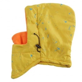 OUTDOOR WINTER MULTIFUNCTION SPOT DESIGN DOUBLE LAYER UNISEX HAT (YELLOW)