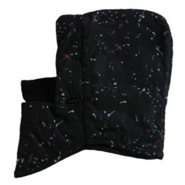 OUTDOOR WINTER MULTIFUNCTION SPOT DESIGN DOUBLE LAYER UNISEX HAT (BLACK)