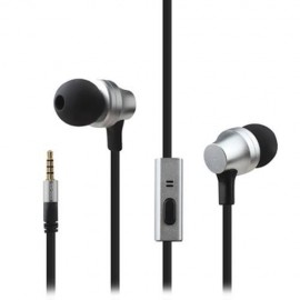 AWEI ES910I 3.5MM PLUG STEREO MUSIC DEEP BASS IN-EAR EARPHONES HEADPHONES (SILVER)