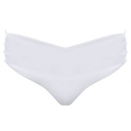 FEMALE SWIMMING SEXY HEART SHAPE THONG BEACH BATHING PANTS (WHITE)