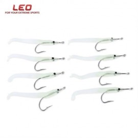 LEO FISHING TRANSPARENT ARTIFICIAL LUMINOUS LURE CRANKBAIT BAIT WITH HOOK (GREEN)