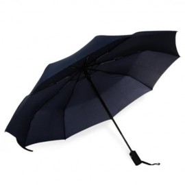 3 FOLD AUTOMATIC OPEN CLOSE BUTTON WATER RESISTANT UMBRELLA (DEEP BLUE)