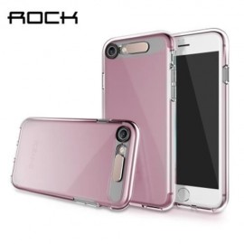 ROCK LIGHT TUBE SERIES LED FLASH TRANSPARENT PROTECTIVE CASE SKIN FOR IPHONE 7 (PINK)