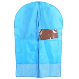 FOLDABLE HANGING GARMENT COVER CASE DUST-PROOF STORAGE BAG PROTECTOR (BLUE)