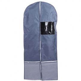 FOLDABLE WARDROBE HANGING GARMENT COVER CASE DUST-PROOF STORAGE BAG PROTECTOR (DEEP GRAY)